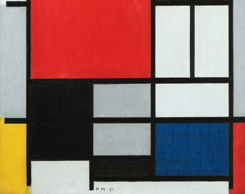 Opera di Mondrian utilizzata per il convegno del 3 ottobre 2024 in Unimi
